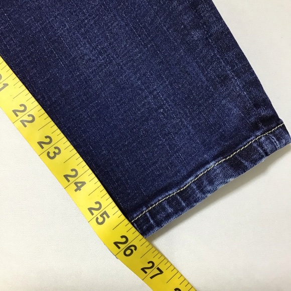 Buckle Black Dark Blue Ankle Skinny Jeans - Picture 11 of 11